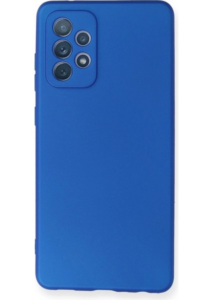 Samsung Galaxy A72 Kılıf First Silikon - Mavi