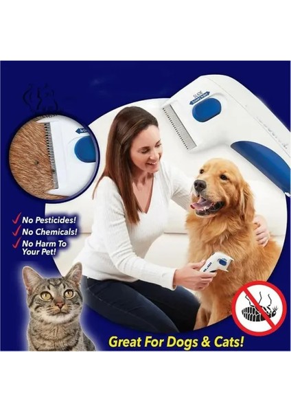Flea Doctor Kedi ve Köpekler Için Pilli Pire Tarağı fırsatları