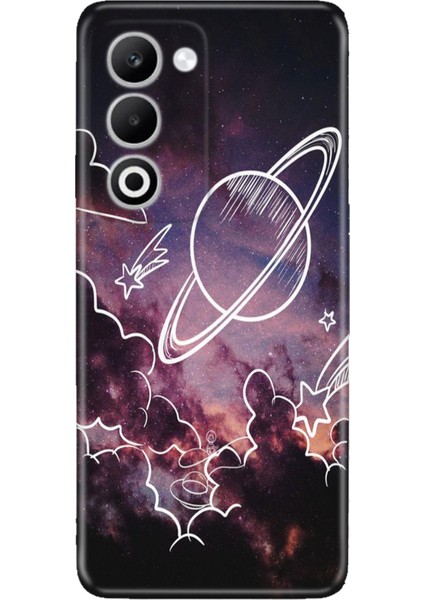 Oppo A5 5g Kılıf Desenli Baskılı Tpu Rubber Kapak Gezegenler