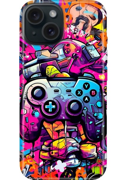 iPhone 13 Kılıf Desenli Baskılı Tpu Rubber Kapak Gamer