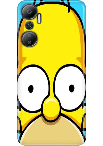 Infinix Hot 20 Kılıf Desenli Baskılı Tpu Rubber Kapak Simpsonface