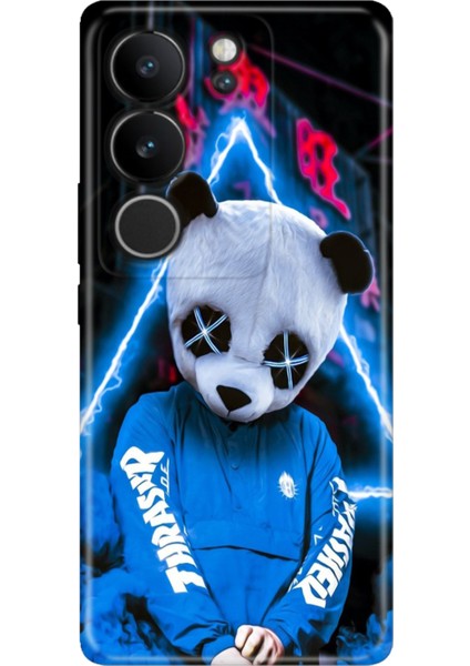 Vivo V29 5g Kılıf Desenli Baskılı Tpu Rubber Kapak Cool Panda