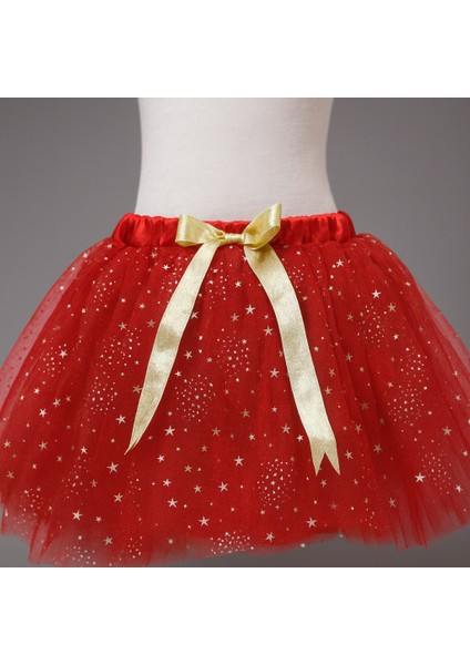 Yılbaşı Temalı Yaldızlı Tütü Etek