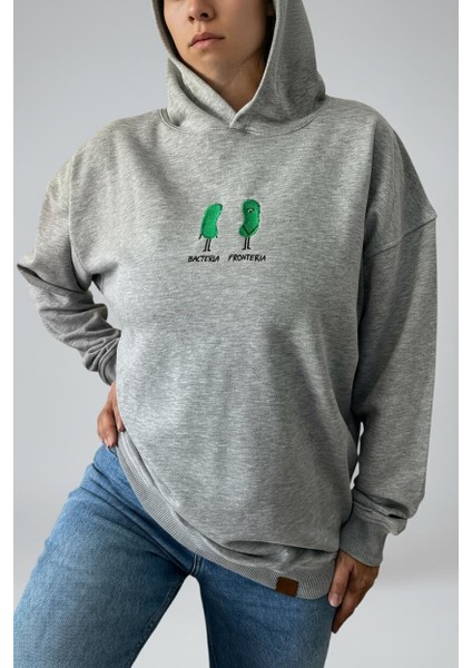 Backteria Oversize Unisex Kapüşonlu Sweatshirt modelleri