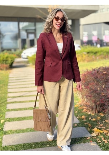 Tek Düğme Spor Ceket