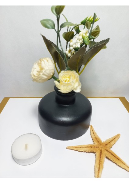 Şık Tasarım Siyah Minimal Vazo, Masa ve Sehpa Üzeri, Dekoratif Aksesuar modelleri
