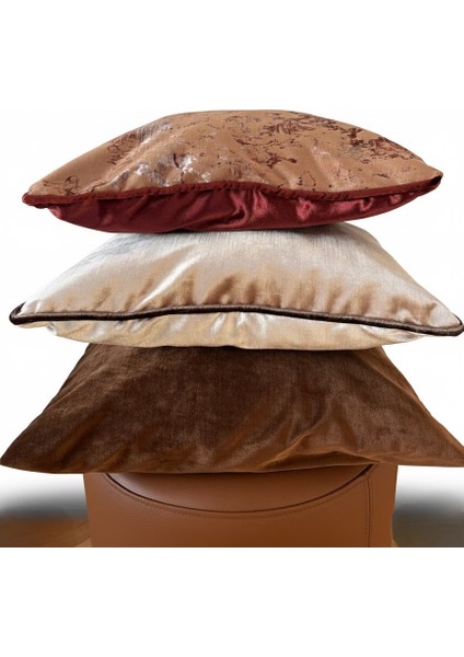 Hera, Desenli Kadife Çift Taraflı Kırlent Kılıfı