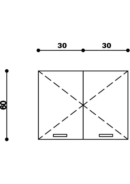 60 cm Mutfak Dolabı Üst Modül Beyaz modelleri