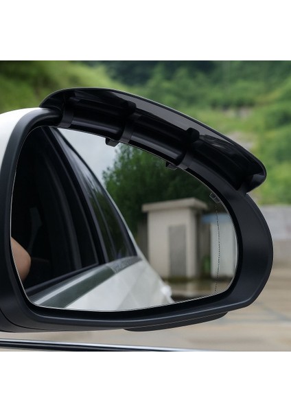 Araba Ayna Yağmur Siperliği – Karbon Fiber Görünümlü 2’li Set (Universal Uyumlu)