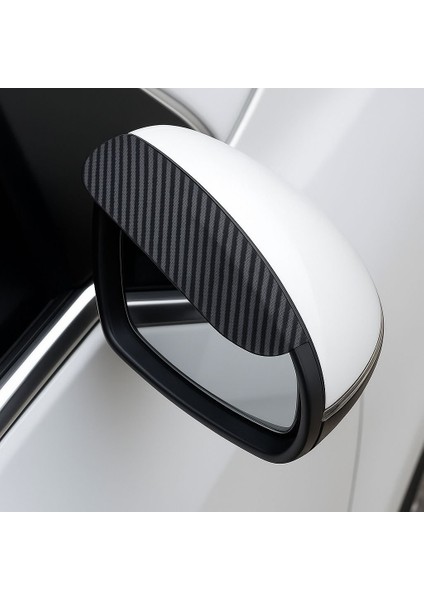 Araba Ayna Yağmur Siperliği – Karbon Fiber Görünümlü 2’li Set (Universal Uyumlu) modelleri