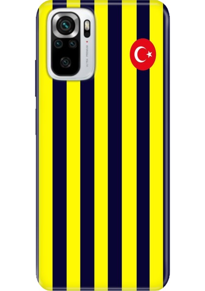 Xiaomi Redmi Note 10 - 10S Kılıf Desenli Baskılı Tpu Rubber Kapak Çubuklu Forma