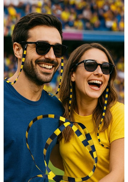 Gözlük Ipi, Sarı Lacivert Taraftar Gözlük Askısı fiyatları