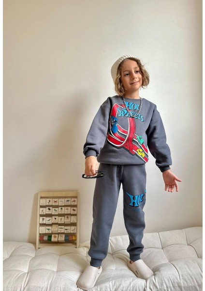 Erkek Çocuk Hot Wheels 3 Iplik Eşofman Takımı modelleri