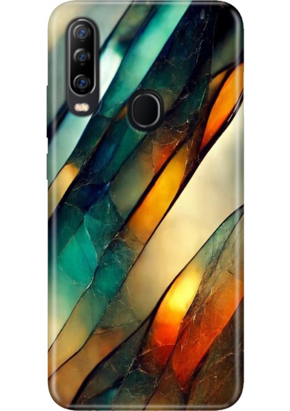 General Mobile Gm 20 Pro Kılıf Desenli Baskılı Tpu Rubber Kapak Flora Mermer