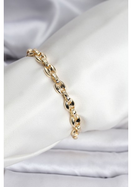 14K Kaplama Kahve Çekirdeği cm Kadın Bileklik (Gold Renk) fiyatları