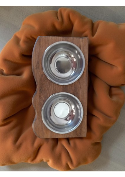 Doğal Masif Ahşap Kedi Köpek Mama Kabı Su Tası Standı Pet Shop fırsatları