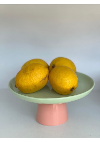 Rengarenk Soft Mint Yeşili Yavru Ağzı Ayaklı Meyvelik Sunum Kasesi Kek Standı modelleri