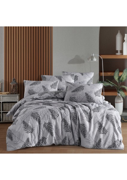 Çift Kişilik Nevresim Takımı 200X220 | 4 Yastık Kılıfı | Lastikli Çarşaflı 180X200+25