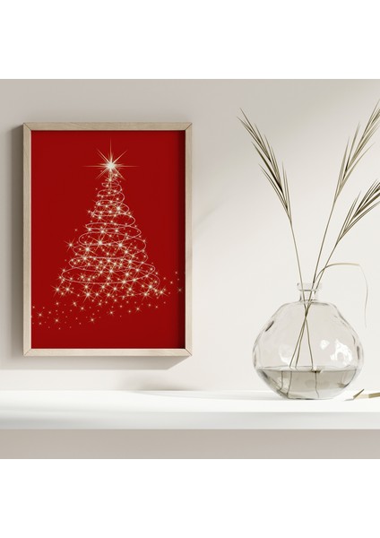 Yılbaşı Temalı Kırmızı 3'lü Tablo Seti, Yılbaşı Dekorasyon Ürünü , Yılbaşı Tablosu modelleri