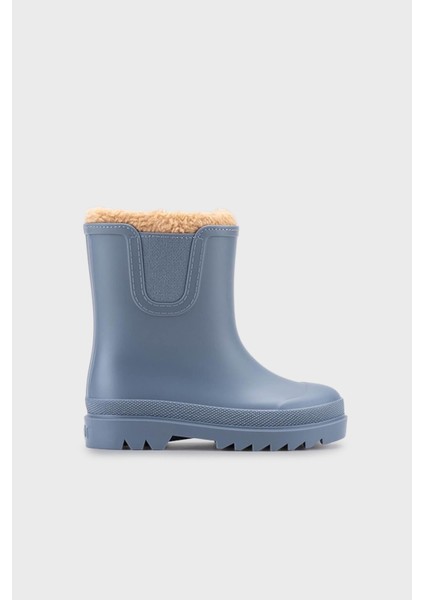 Suya Dayanıklı Içi Kürklü Yağmur Çizmesi Unisex Çocuk Yağmur Çizmesi W10290