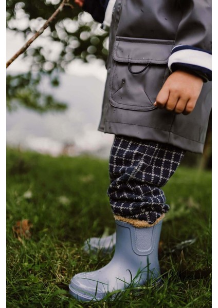 Suya Dayanıklı Içi Kürklü Yağmur Çizmesi Unisex Çocuk Yağmur Çizmesi W10290 fiyatları