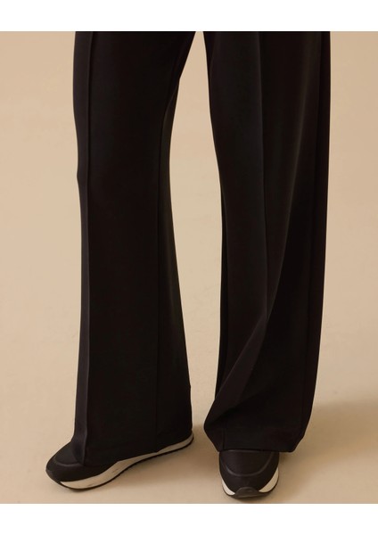 Bağcıklı Yüksek Bel Bol Paça Pantolon modelleri