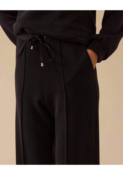 Bağcıklı Yüksek Bel Bol Paça Pantolon fırsatları