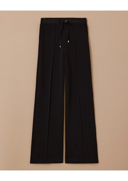 Bağcıklı Yüksek Bel Bol Paça Pantolon indirimleri