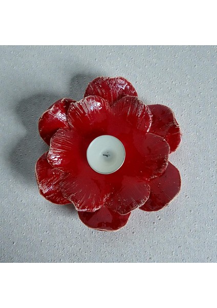 El Yapımı Seramik Mumluk