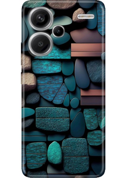 Xiaomi Redmi Note 13 Pro Plus 5g Kılıf Desenli Baskılı Tpu Rubber Kapak Dekor Taşlar
