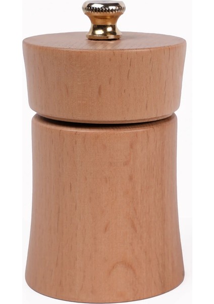Natürel Ahşap Tuz ve Karabiber El Değirmeni Öğütücü Grinder 1 Adet 8 cm