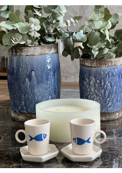 2\'li Balıklı Fincan Seti modelleri