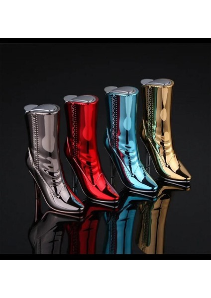 Yeni Sıradışı Topuklu Çizme Görünümlü Kadınlara Özel Çakmak fırsatları