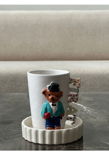 Isimli Mr Teddy Figürlü Isimli Fincan