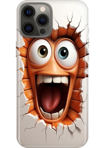 iPhone 12 Pro Max Kılıf Desenli Baskılı Tpu Rubber Kapak Funny