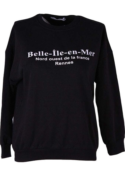 26KI40000066 Siyah Kadın Sweatshirt 6605