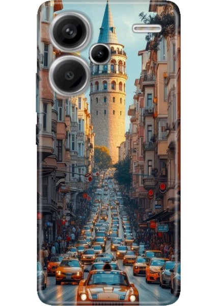 Xiaomi Redmi Note 13 Pro Plus 5g Kılıf Desenli Baskılı Tpu Rubber Kapak Galata Francisco