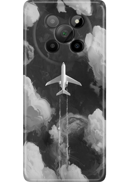 General Mobile Phoneix 5g Kılıf Desenli Baskılı Tpu Rubber Kapak Bulutların Arasında