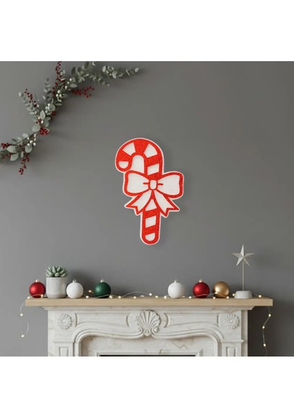 Küçük Baston Şeker Strafor Süs