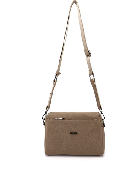 Kadın Vizon Süet Uzun Askılı Omuz Çantası