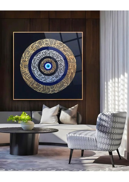 Hat Sanatı Dini Islami Kırılmaz Cam Tablo, Ev Ofis Hediyesi Yüksek Çözünürlüklü 4mm Cam Tablo fırsatları