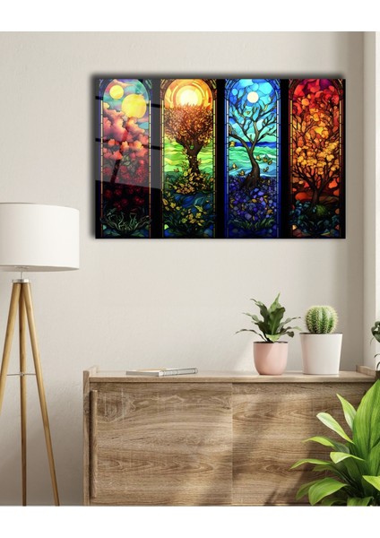 Rengarenk Dünya Haritası Cam Tablo fırsatları