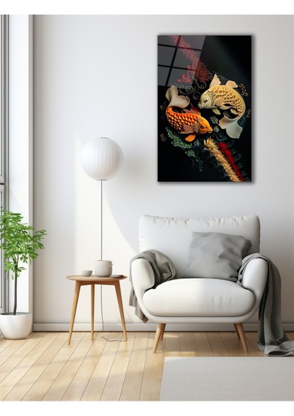 Vitray Korsan Gemisi Cam Tablo