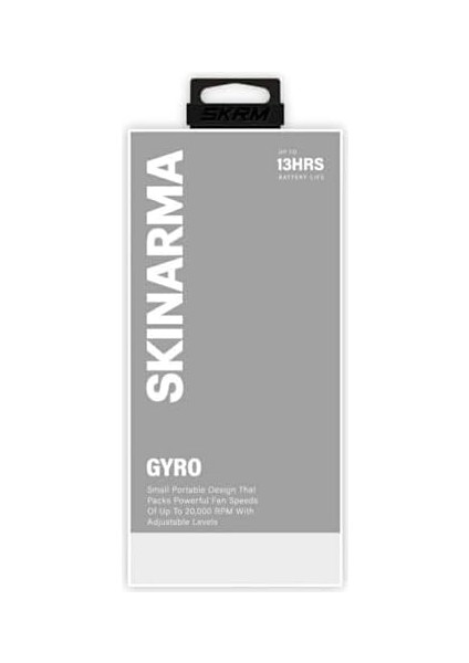 Portatif Soğutucu El Fanı Gyro Serisi Bilek Askı Ipli Dijital LED Göstergeli Siyah