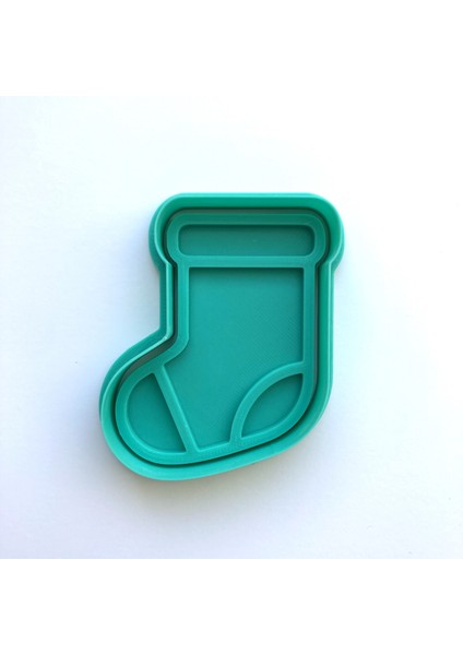 Yılbaşı, Noel Çorabı Kurabiye Kalıbı ve Damga Seti | Yılbaşı Hediye Çorabı Figürü | Kış Temalı Parti | Şeker Hamuru, Kil Şekillendirici fiyatları