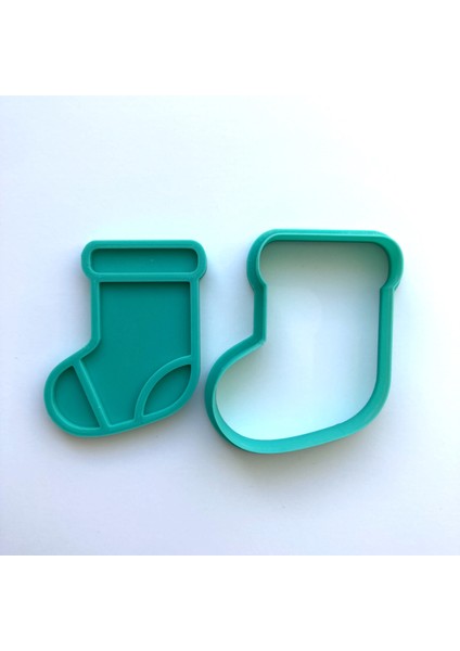 Yılbaşı, Noel Çorabı Kurabiye Kalıbı ve Damga Seti | Yılbaşı Hediye Çorabı Figürü | Kış Temalı Parti | Şeker Hamuru, Kil Şekillendirici indirimleri