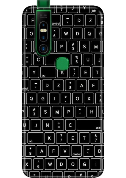 Infinix S5 Pro Kılıf Desenli Baskılı Tpu Rubber Kapak Klavye