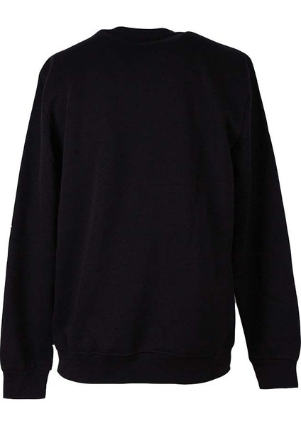 Model 5 O Yaka Baskılı Siyah Erkek Sweatshirt 26KSS9000005 modelleri