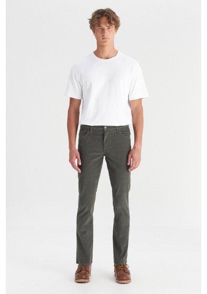 Pamuklu Slim Fit Normal Bel Dar Paça Pantolon Erkek Pantolon MW12SEC 300 modelleri