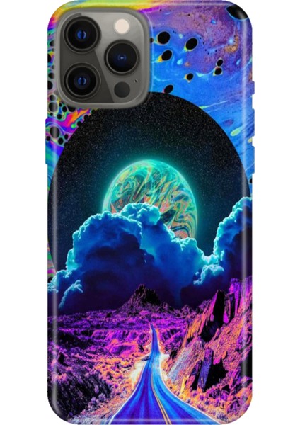 iPhone 12 Pro Max Kılıf Desenli Baskılı Tpu Rubber Kapak Dream Road